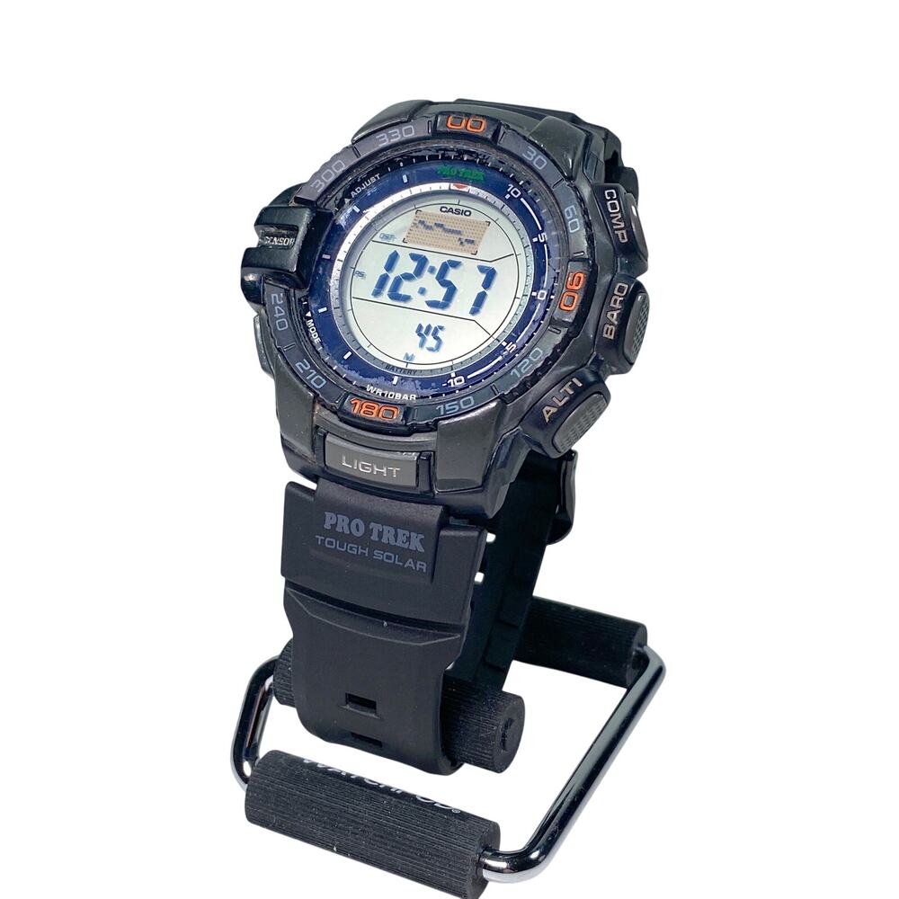Casio Pro Trek PRG-250-1 Watch Triple Sensor Tough Solar Altimeter Barometer